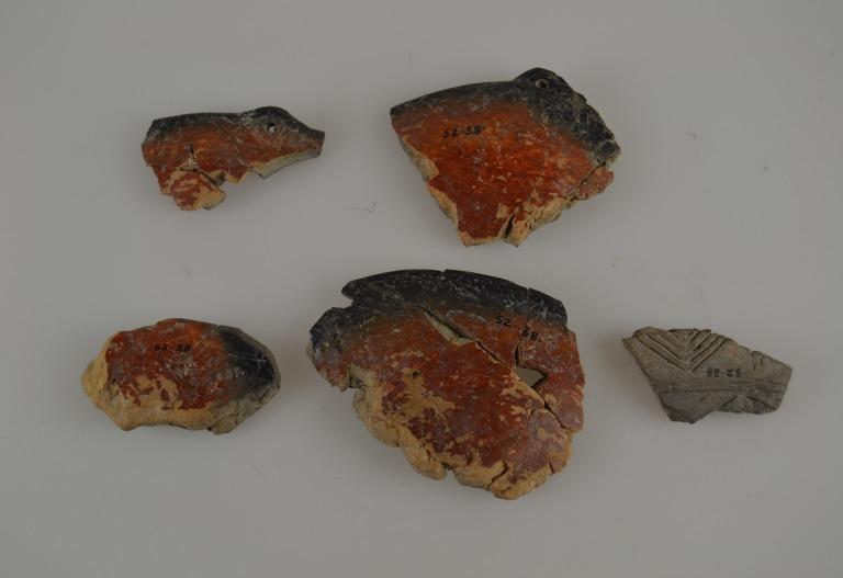 Sherds from a bowl card