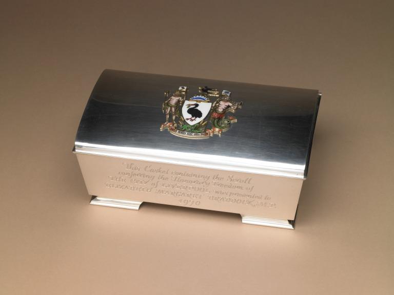 Bessie Braddock's Freedom of the city casket card