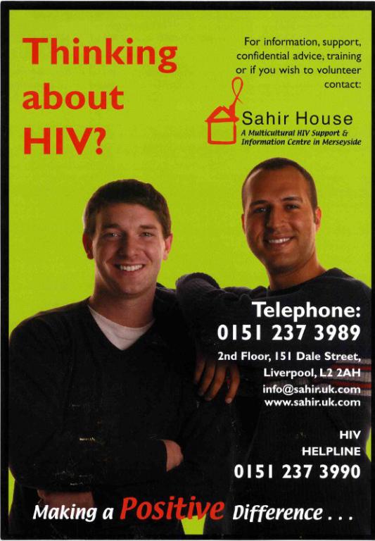 Poster, 'Thinking about HIV?' card