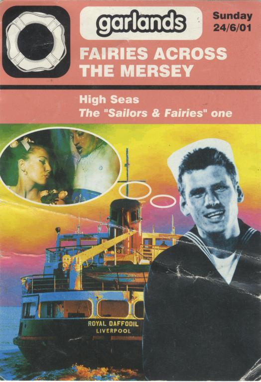 Flyer, 'Garlands Fairies Across the Mersey' card