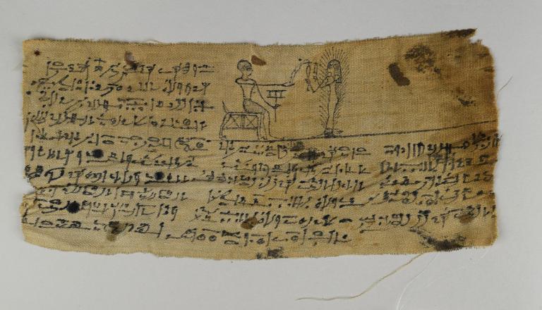 Inscribed Mummy Bandage card