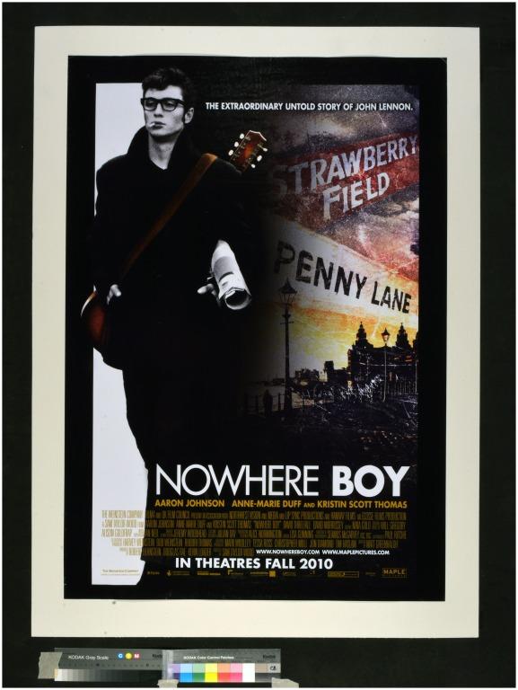 Nowhere Boy film poster card