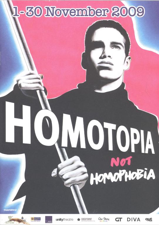 Programme,' Homotopia not Homophobia' card