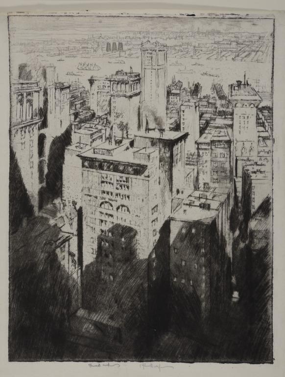 Among the Skyscrapers, New York card