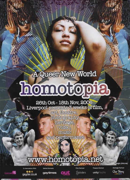 Poster, 'Homotopia. A Queer New World' card