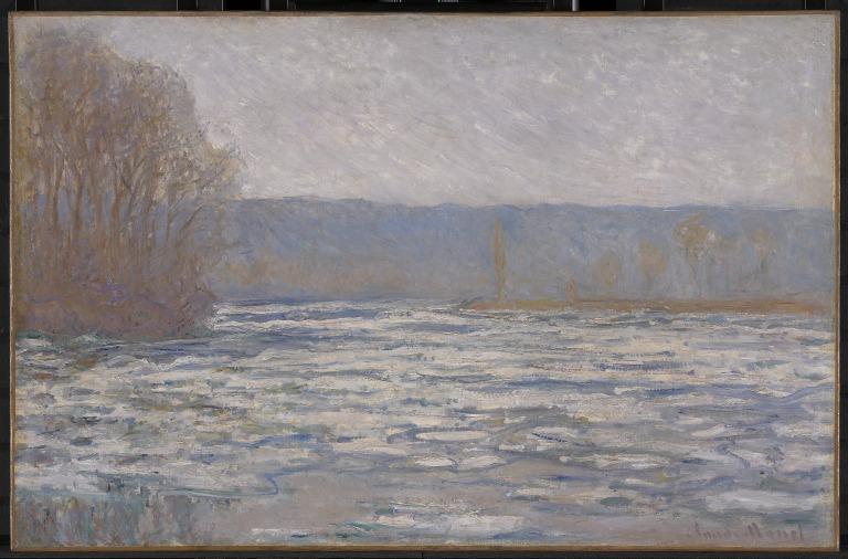Break-up of the ice on the Seine, near Bennecourt card