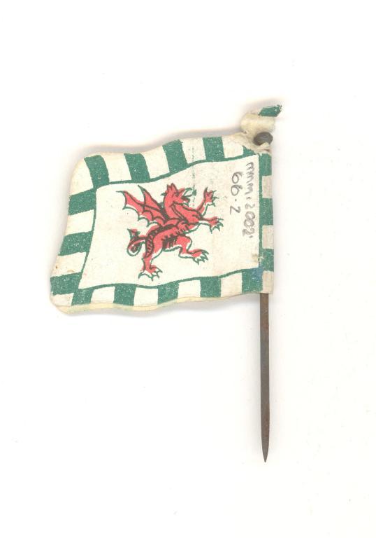 Red dragon flag card
