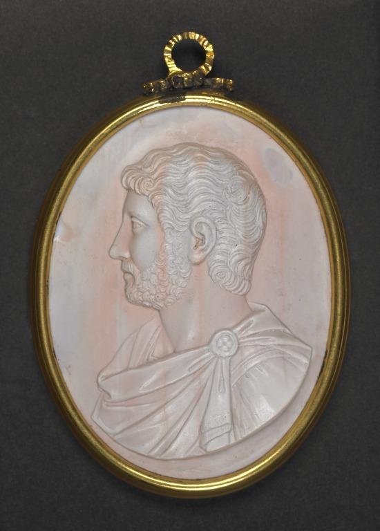 Glass Paste Medallion (Hadrian) card
