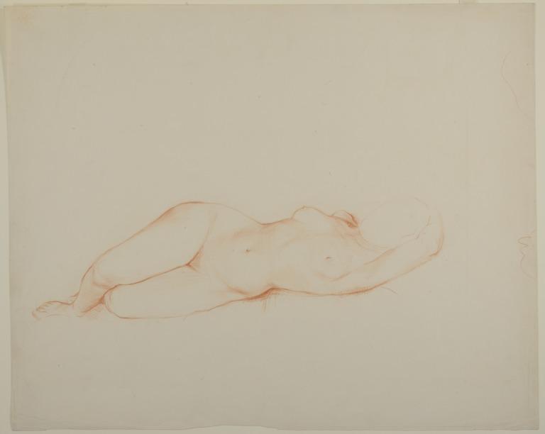Life Study of a Nude Reclining Woman card