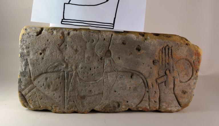 Carved Relief of Royal Figures card