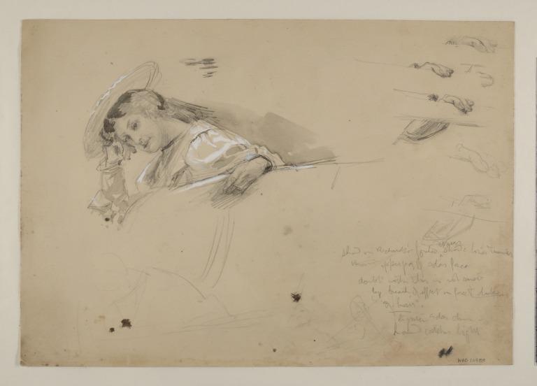 Woman Wearing a Bonnet (Study for Boulter's Lock) card