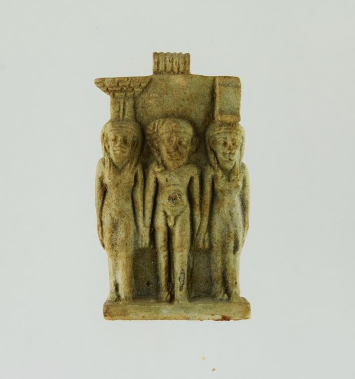 Plaque Amulet of Osirian Triad card