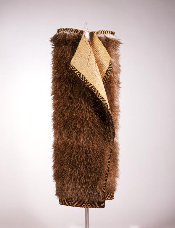 Kiwi feather cloak (kahu kiwi) card