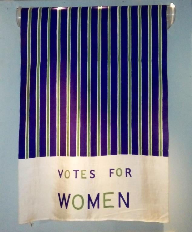 Scarf, 'Votes for Women' card