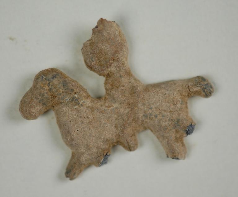 Fragment of a horse rider card