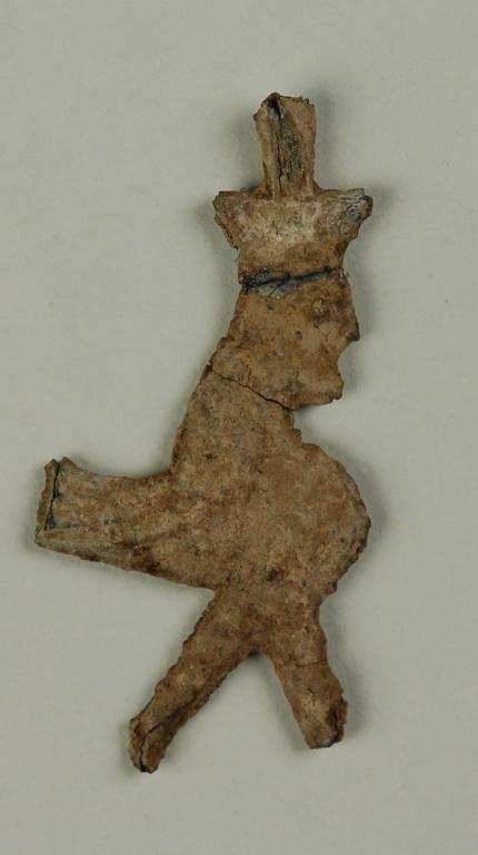 Fragment of a female sphinx card