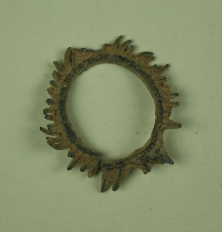 Fragment of a wreath from a votive offering card