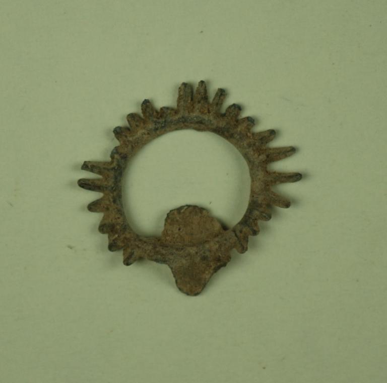 Fragment of a wreath votive offering card