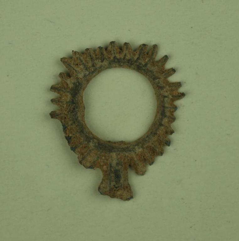 Fragment of wreath votive offering card