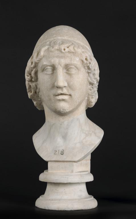 Bust of one of the Dioskouroi card