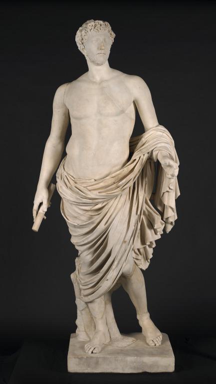 Statue of Man with Ivy-Wreath card