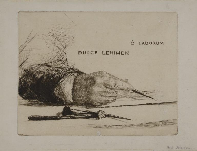 Hands Etching – Ô Laborum card