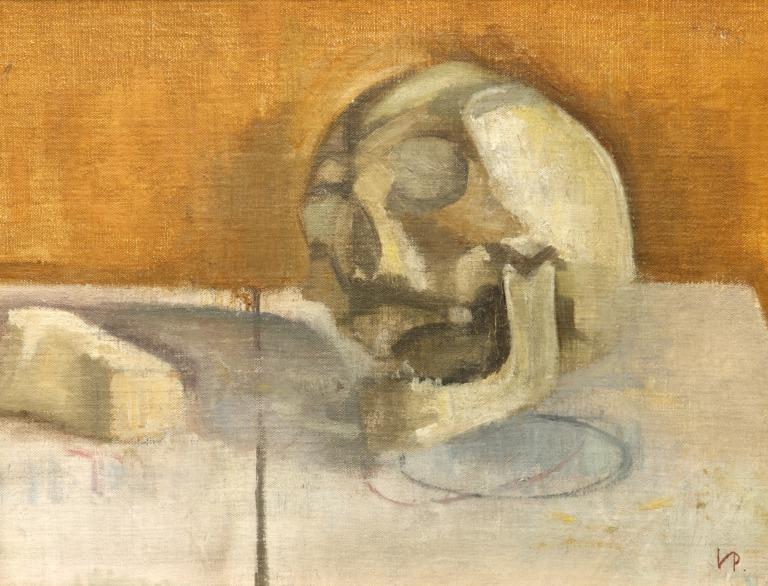 Still Life with a Skull card