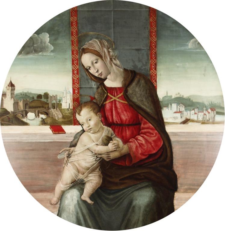 Virgin and Child card