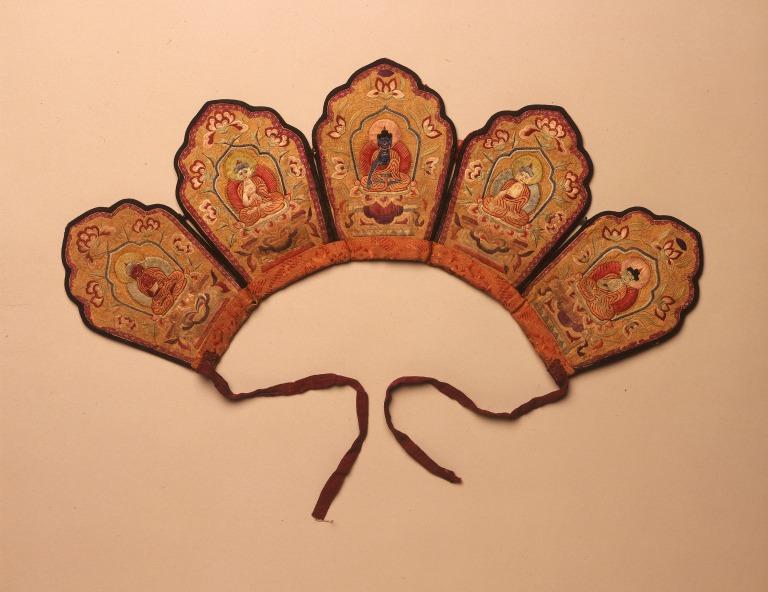 Crown of five Buddhas /chod pan card