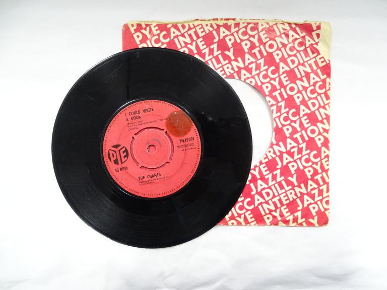 7" single, 'I Could Write a Book' by The Chants card