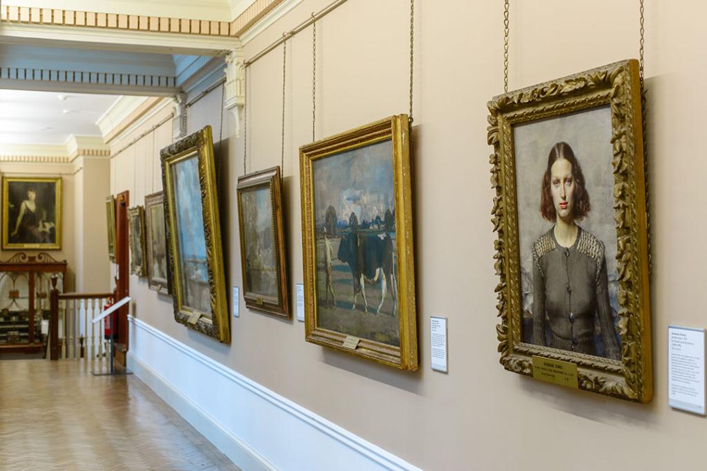 Paintings on the east balcony