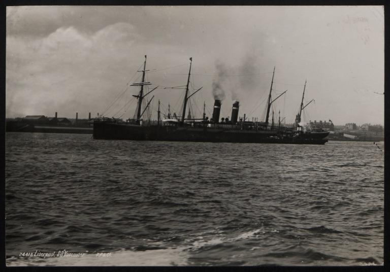 Photograph of Vancouver, Dominion Line card