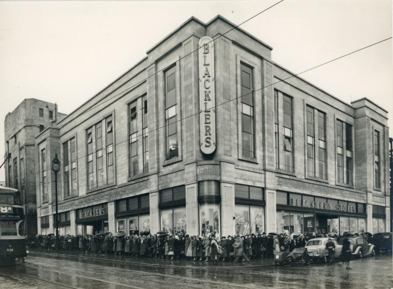 Photograph of rebuilt Blackler's department store | National Museums ...