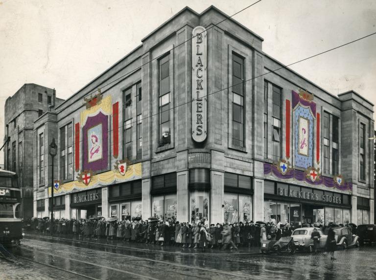 Photograph of rebuilt Blackler's department store | National Museums ...