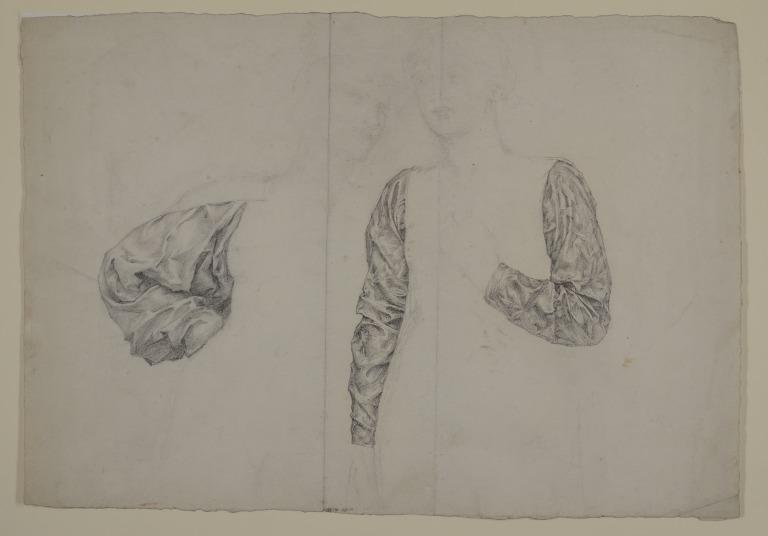 Drapery Studies for "Dante and Beatrice" card