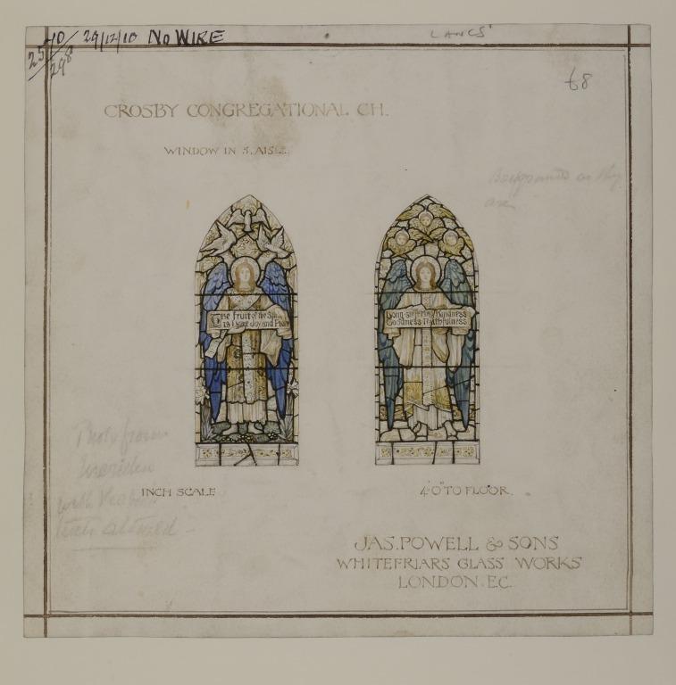 Design drawing for stained glass Rose window with zodiac and Christian  symbols for Highland Baptist Church in Dallas Texas  Library of Congress