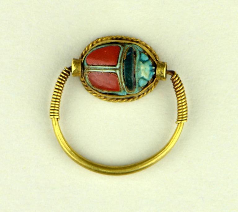 Ancient egyptian hot sale scarab ring