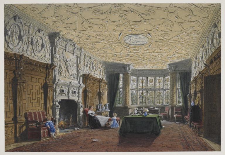 The Carved Parlour; Crewe Hall card