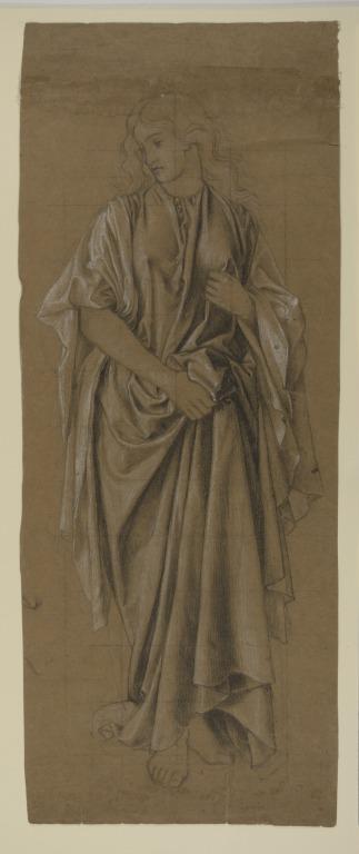 Study of a Draped Female Figure card