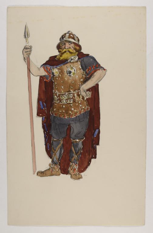 Saxon Warrior (Costume Designs for 'Gruach') | National Museums Liverpool