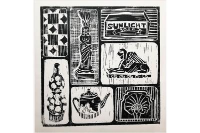 How to cut a wood block print