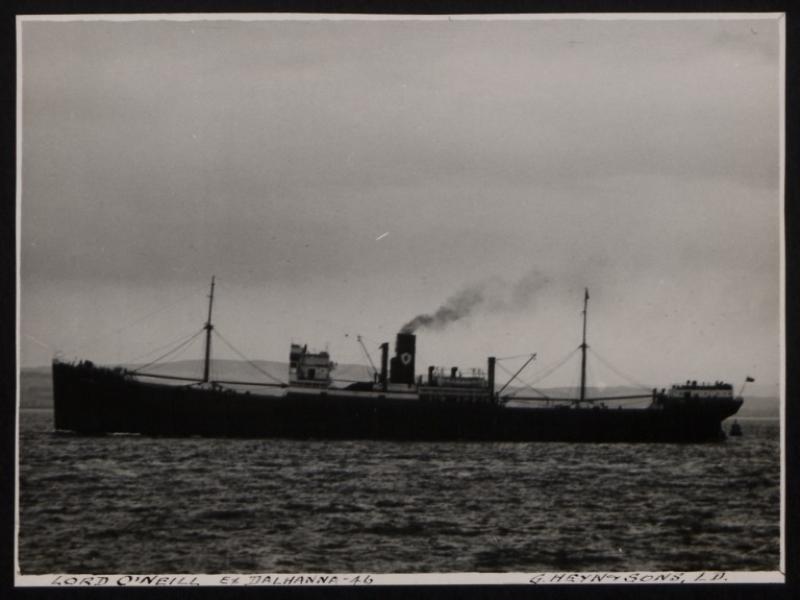 Photograph of Lord O'Neill (ex Dalhanna), Ulster Steamship Company ...