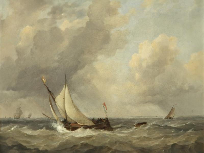 Dutch Boats Beating into the Scheldt | National Museums Liverpool