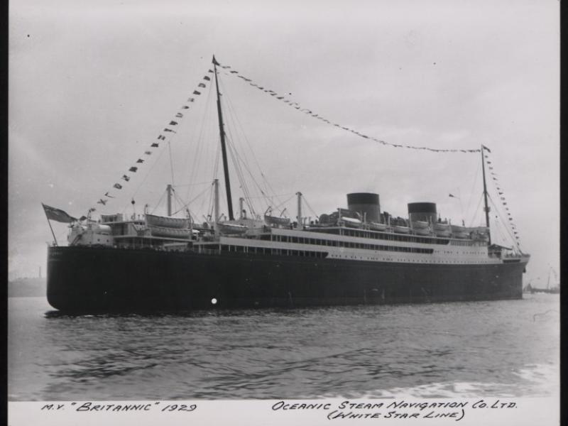 Photograph of Britannic, White Star Line | National Museums Liverpool