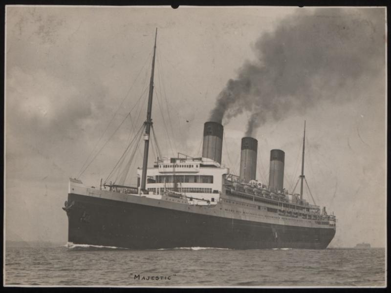 Photograph of Majestic (ex Bismarck), White Star Line | National ...