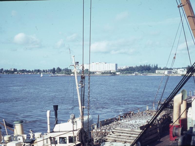 Photograph of the M.V. Kabala, Elder Dempster, at Lagos, Nigeria ...