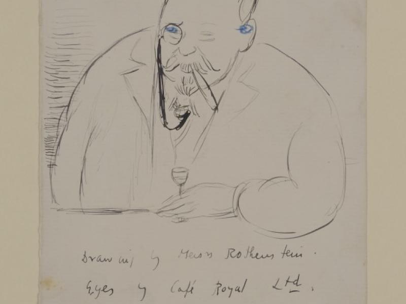 Caricature of a Man at the Café Royal | National Museums Liverpool