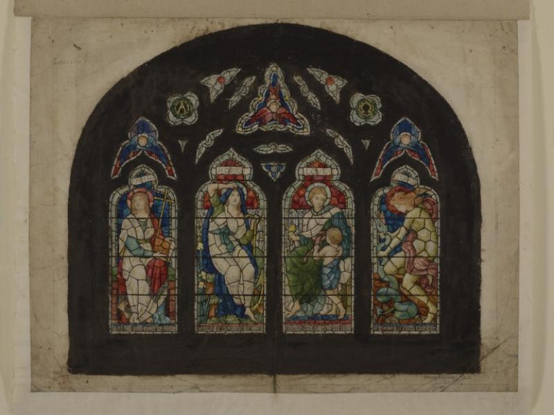 Stained Glass Study : Faith, Hope, Love and Courage | National Museums ...